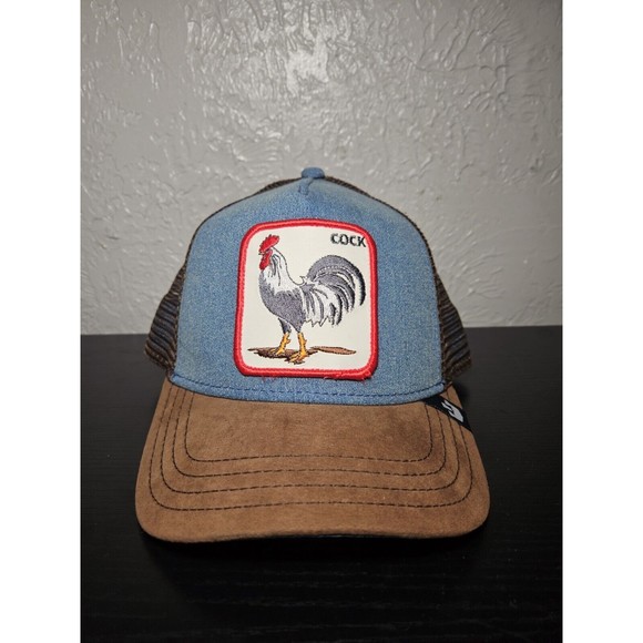 Goorin Bros Other - Goorin Animal Farm Trucker Baseball Snapback Hat Cap Cock Rooster Strut Brown